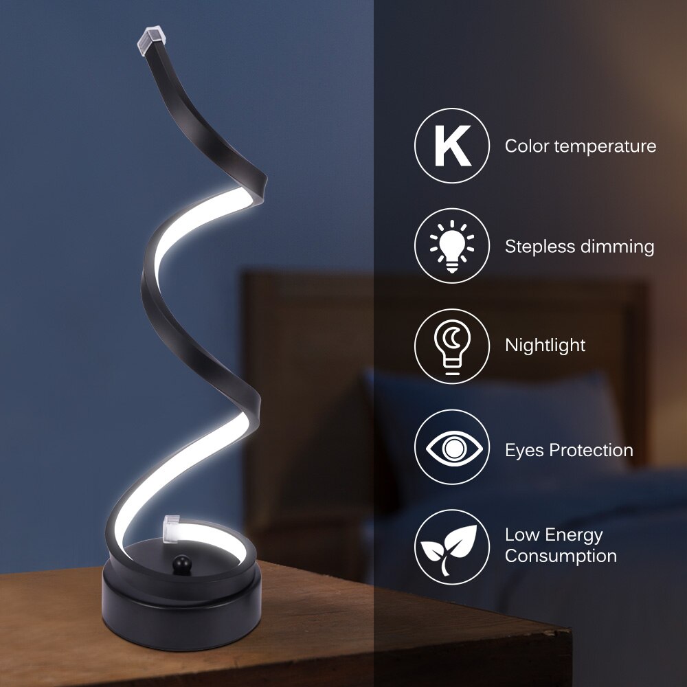 Spiral Lamp LED Desk Light
