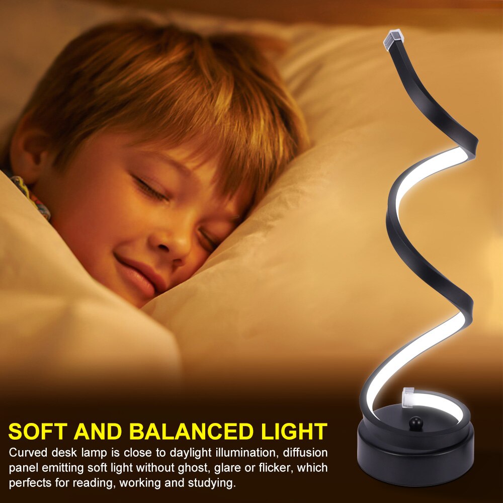 Spiral Lamp LED Desk Light