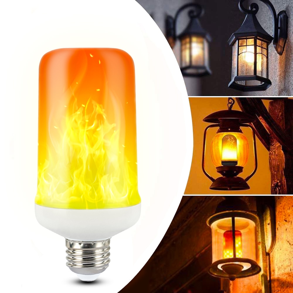 Fire Light Bulb LED Flame Effect Decor