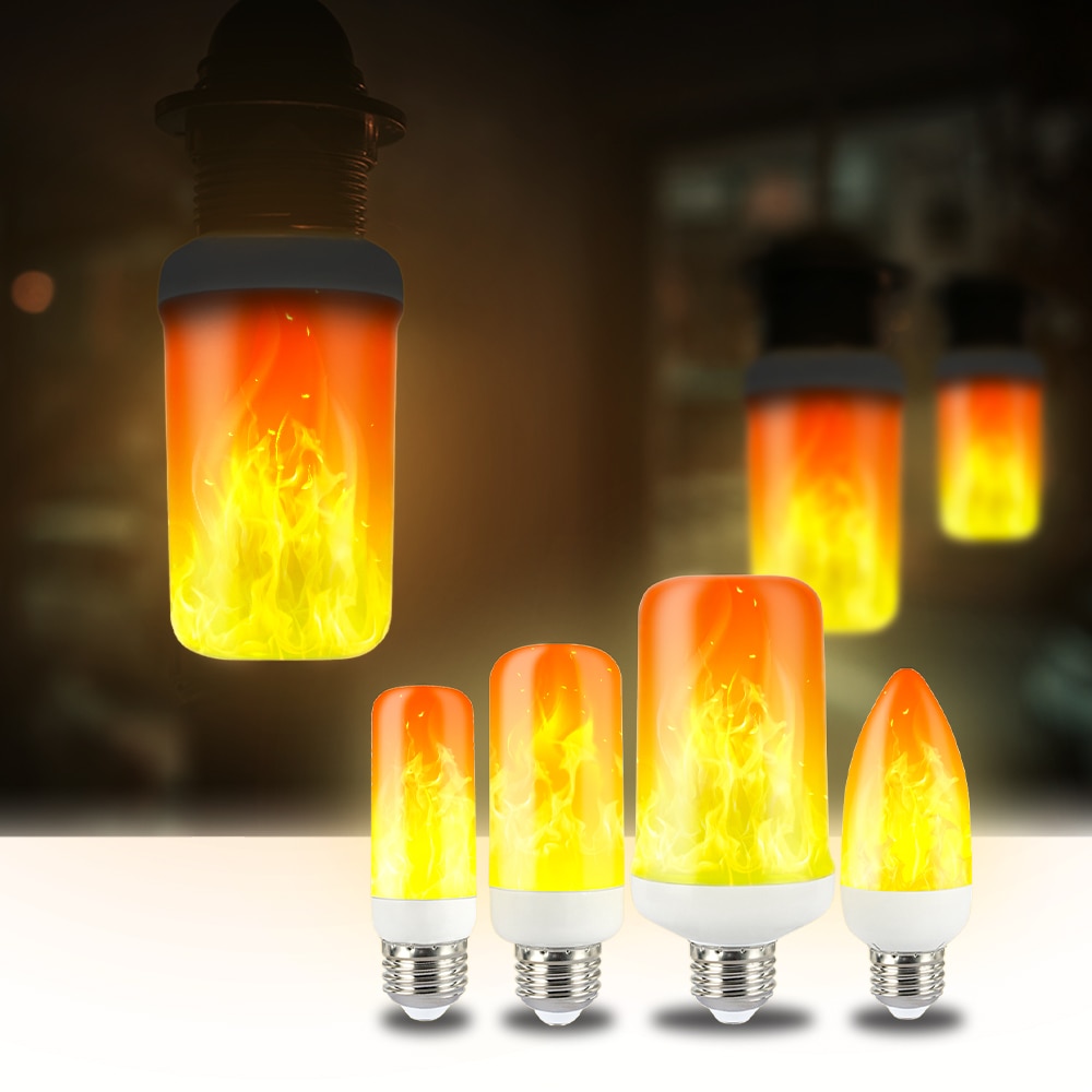 Fire Light Bulb LED Flame Effect Decor