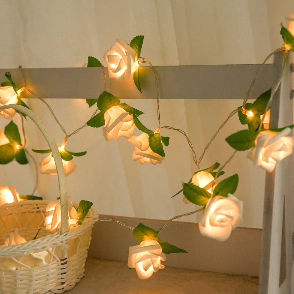 Battery Powered Rose String Light