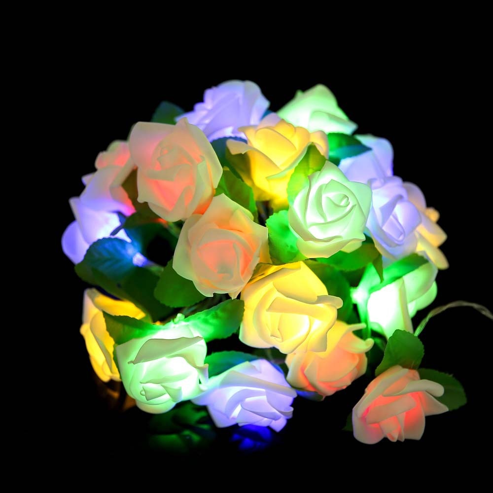 Battery Powered Rose String Light