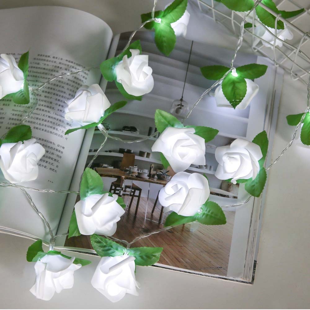 Battery Powered Rose String Light