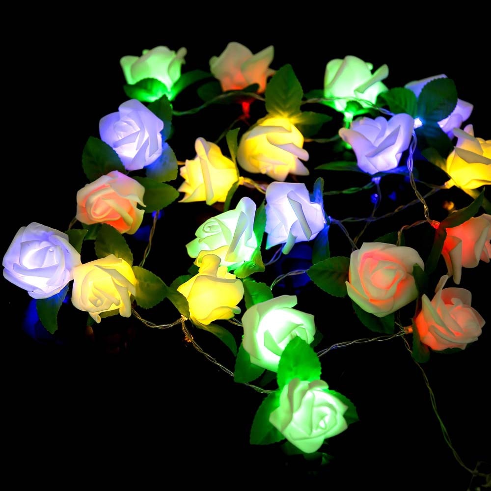 Battery Powered Rose String Light