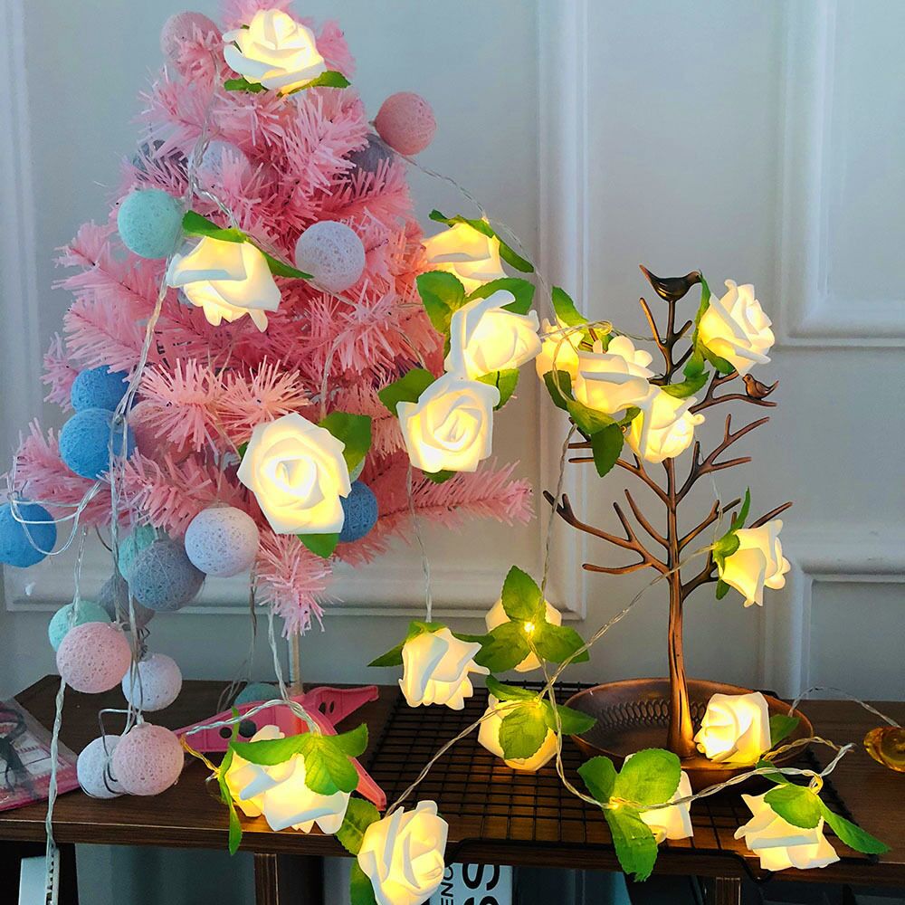 Battery Powered Rose String Light