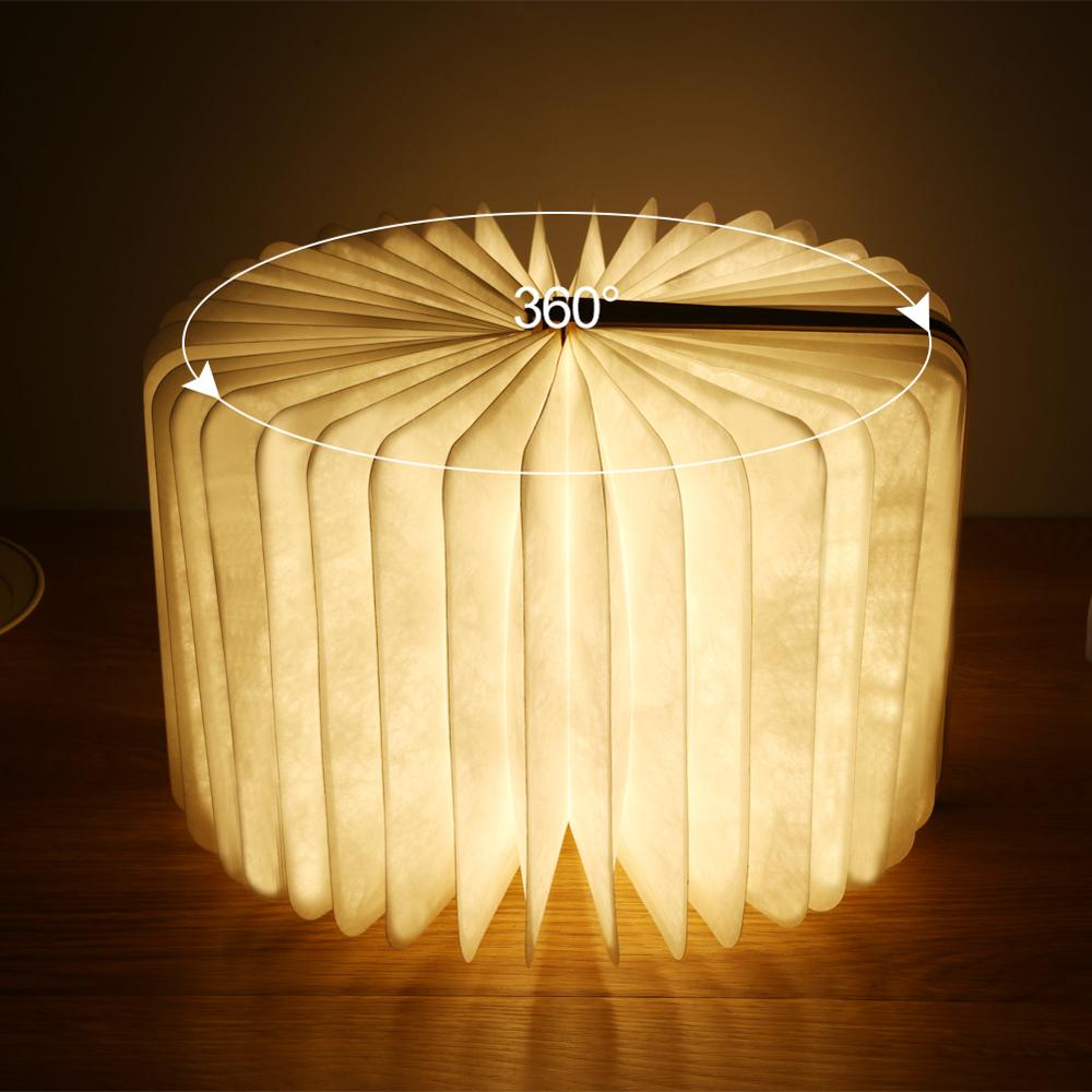 Wooden Rechargeable Book Night Light