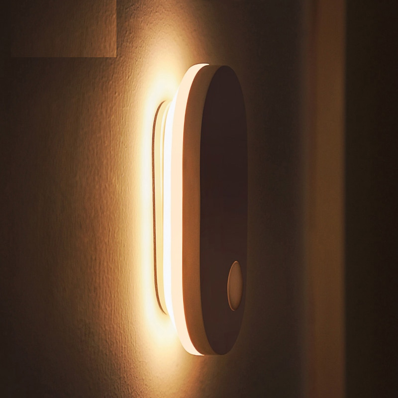 Motion Sensor Wall Light Rechargeable Lamp