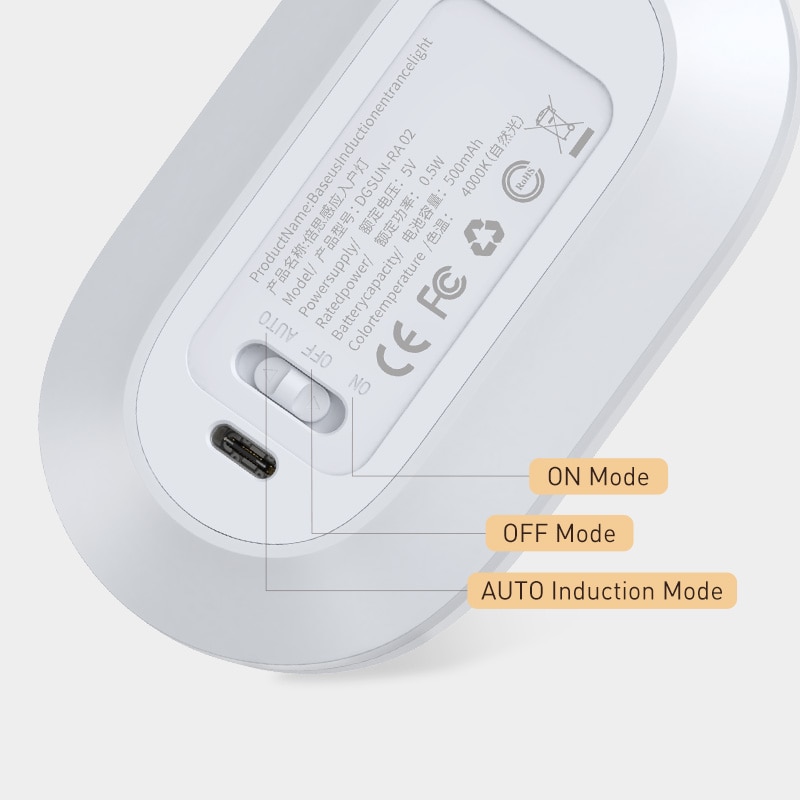 Motion Sensor Wall Light Rechargeable Lamp