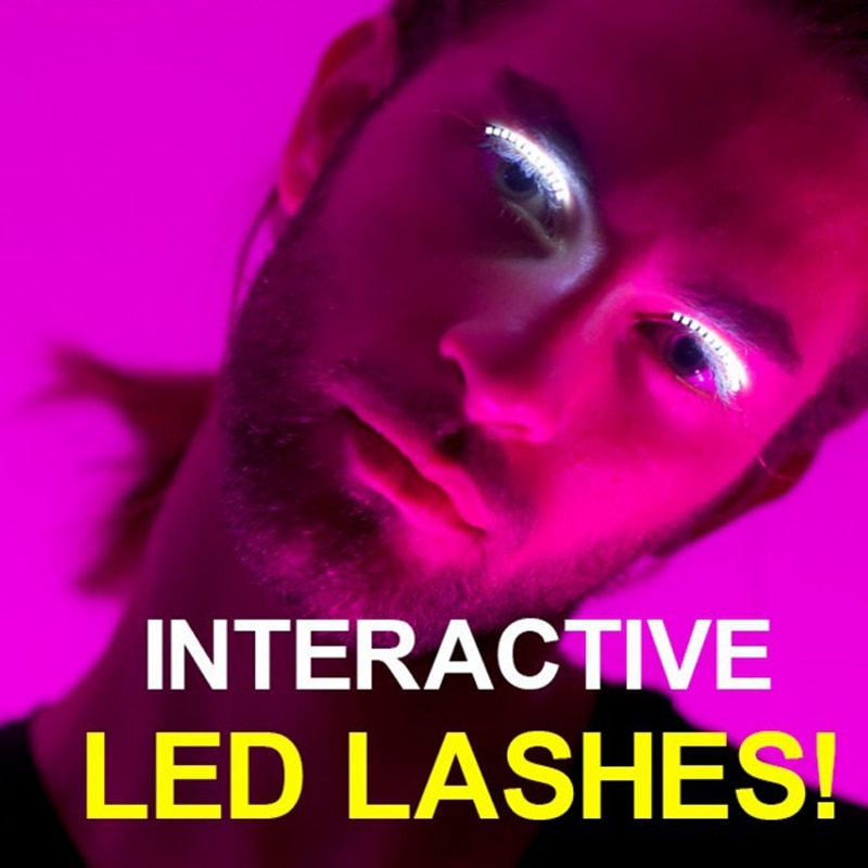 LED Lashes Lighting False Eyelashes