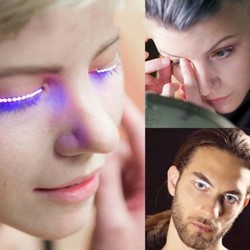 LED Lashes Lighting False Eyelashes