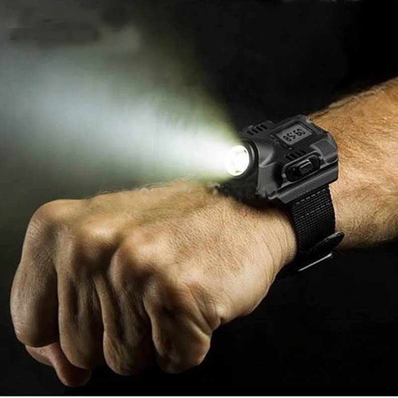Wrist Flashlight Watch Rechargeable and Portable