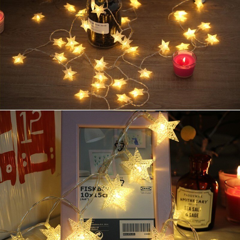 Star Shaped String Lights LED Hanging Light