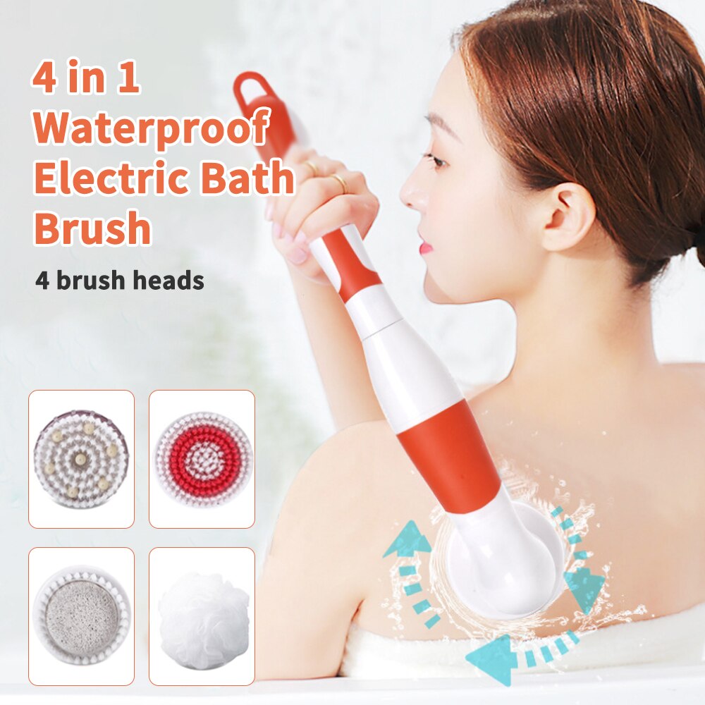 Electric Shower Scrubber Long Brush