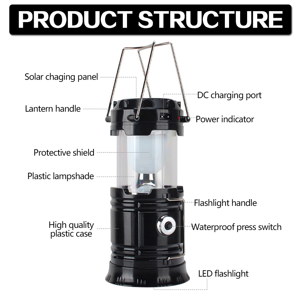 Collapsible Solar Powered Camping Light