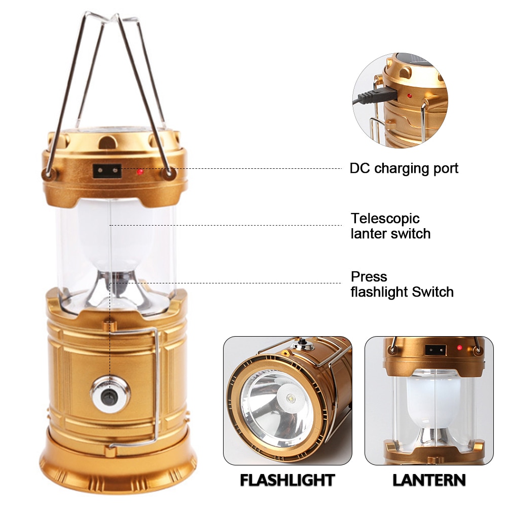 Collapsible Solar Powered Camping Light