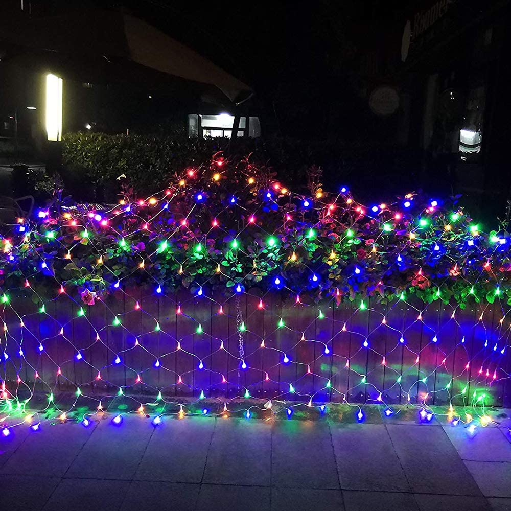 Mesh Curtain Net Fairy Lights