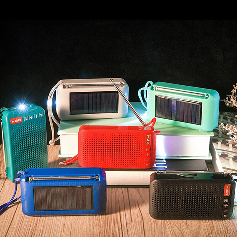 Bluetooth Solar Powered Speaker with FM Radio