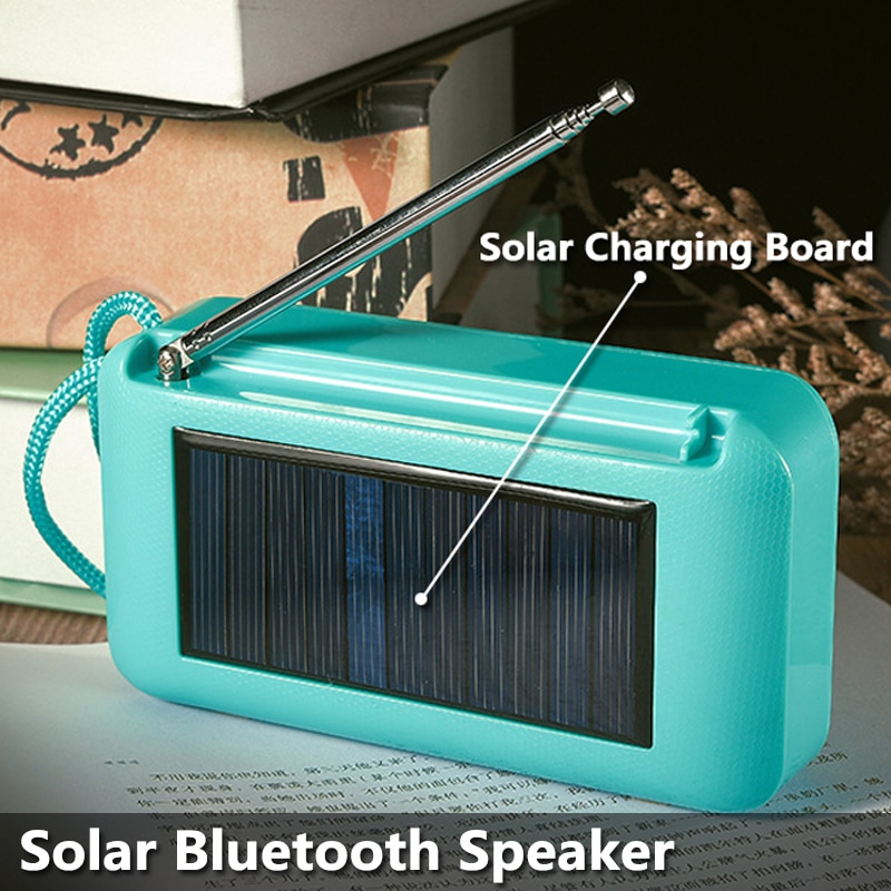 Bluetooth Solar Powered Speaker with FM Radio