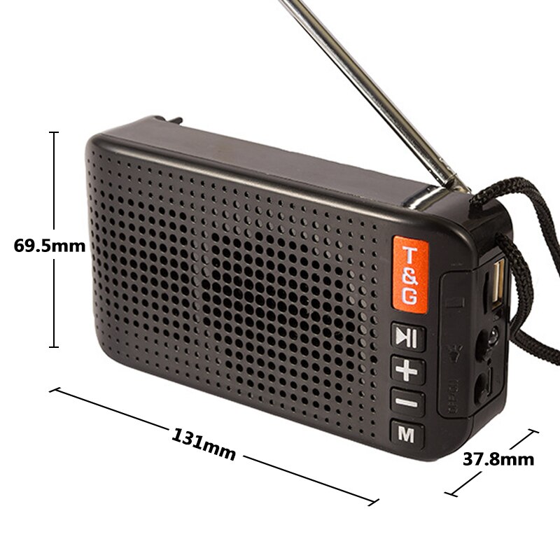 Bluetooth Solar Powered Speaker with FM Radio