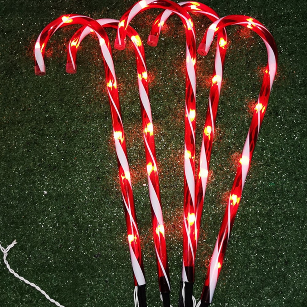 Candy Cane Lights Set of 4