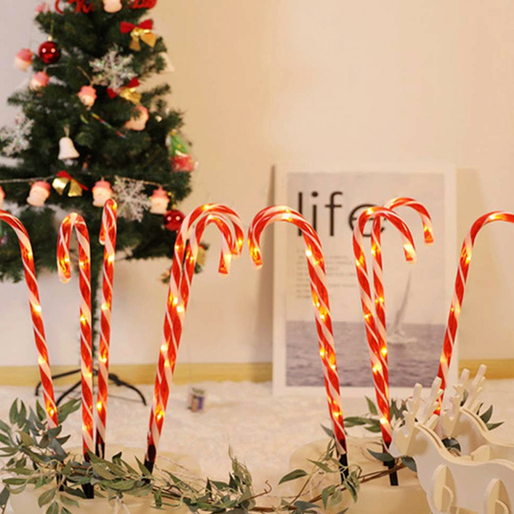 Candy Cane Lights Set of 4