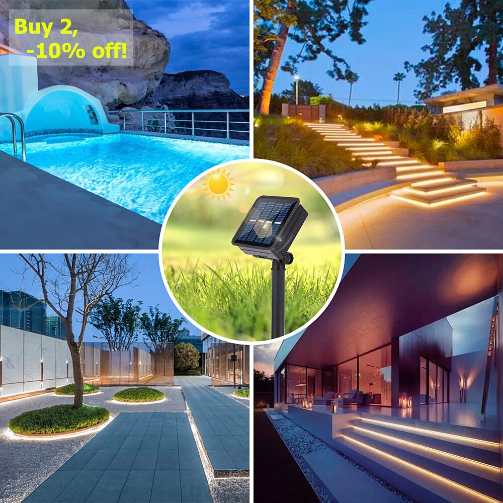 Solar LED Strip Lights Garden Decoration