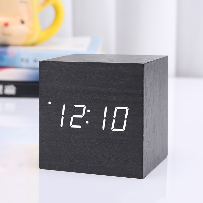 Digital Wood Clock LED Alarm Clock