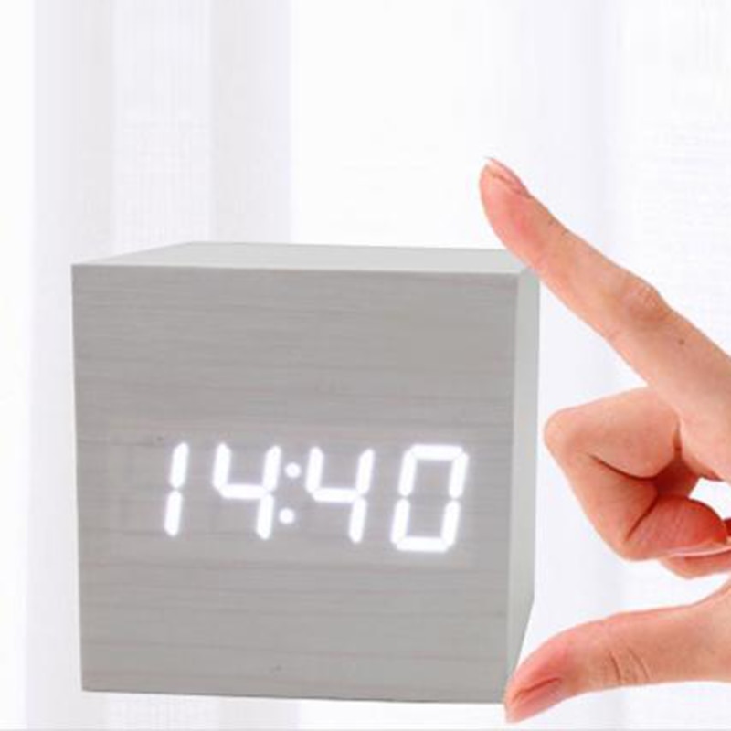 Digital Wood Clock LED Alarm Clock