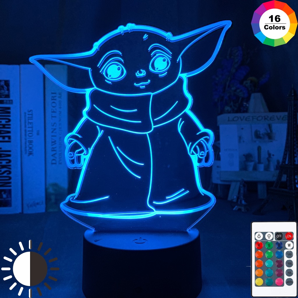 Star Wars Night Light 3D Yoda Lamp