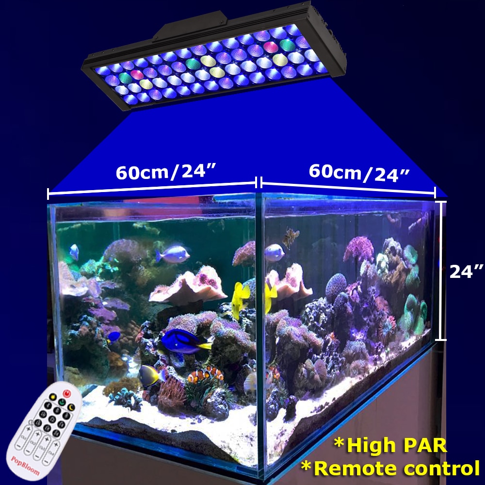 LED Fish Tank Light with Remote Control