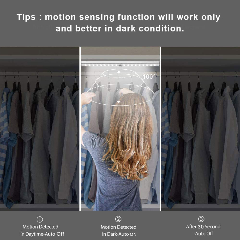 LED Closet Light Rechargeable Motion Sensor Lamp