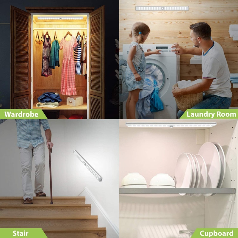 LED Closet Light Rechargeable Motion Sensor Lamp