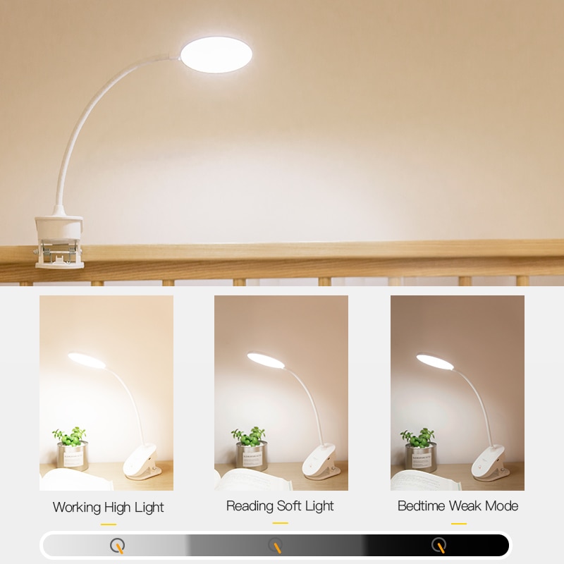 Clip Bed Light Rechargeable Night Light