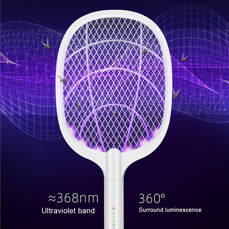 Electric Mosquito Racket Rechargeable Swatter