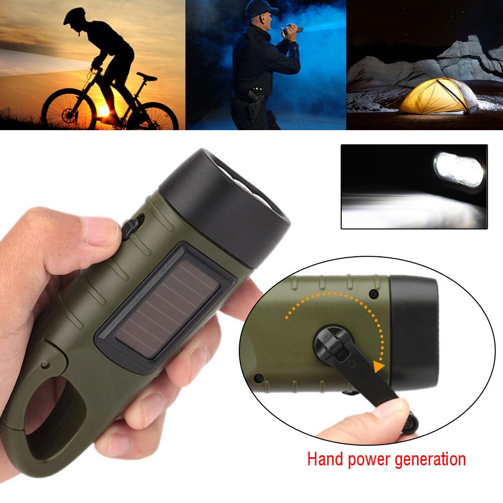 Emergency Flashlight Hand Crank Torch