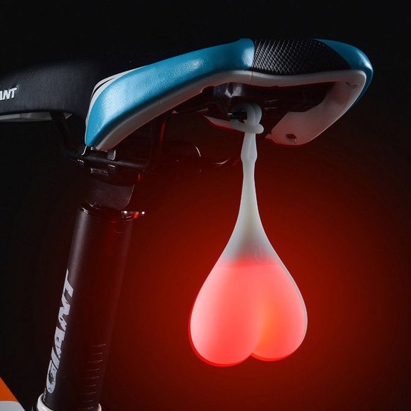 Cycling Balls Funny Bicycle Tail Light