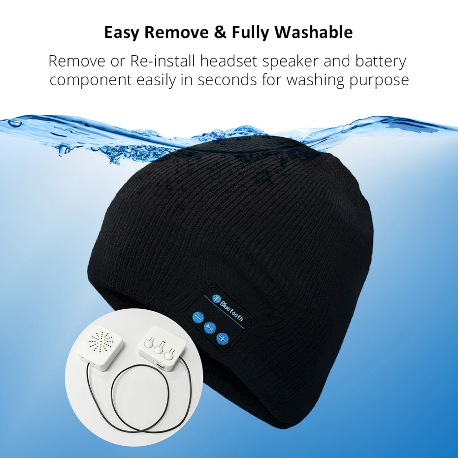 Bluetooth Beanie Hat Headset Cap