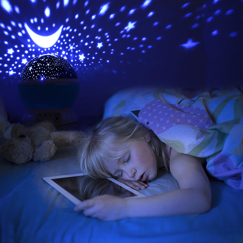 Kids Night Light Projector Rotating Night Light