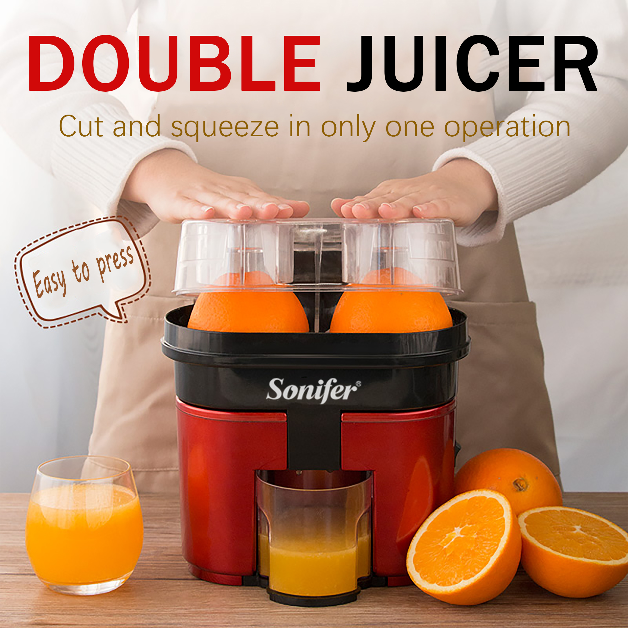 Electric Citrus Juicer Easy Press Design