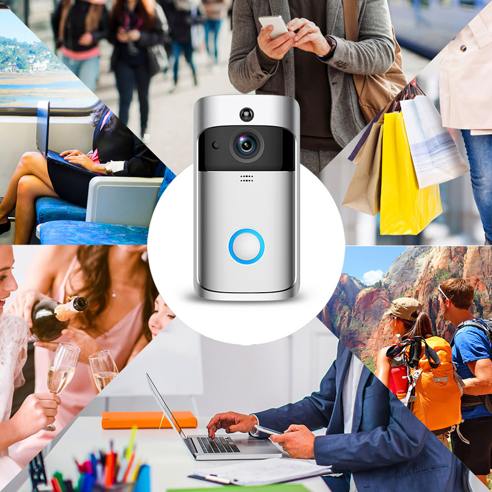 Wireless Video Doorbell Wi-Fi Intercom