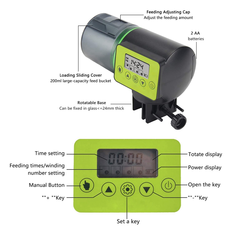 Vacation Fish Feeder Automatic Dispenser