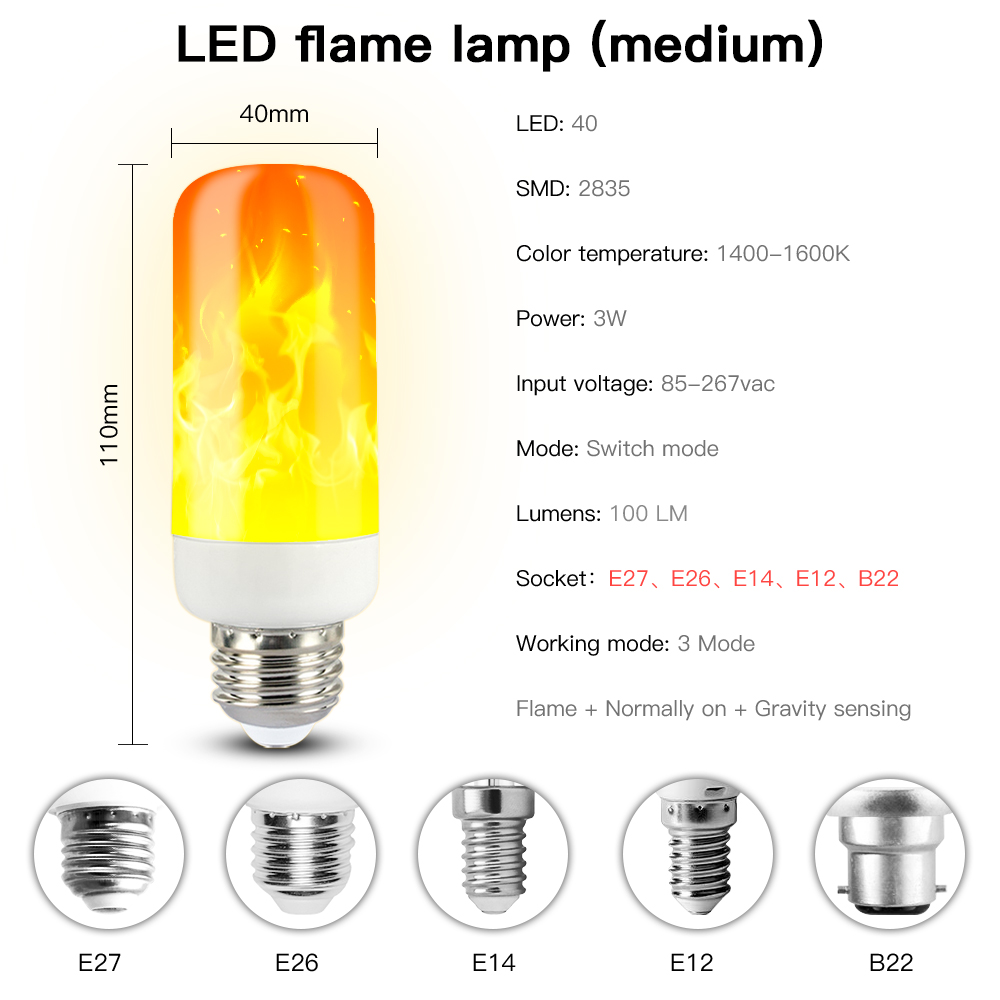 Flame Light Decorative LED Bulb