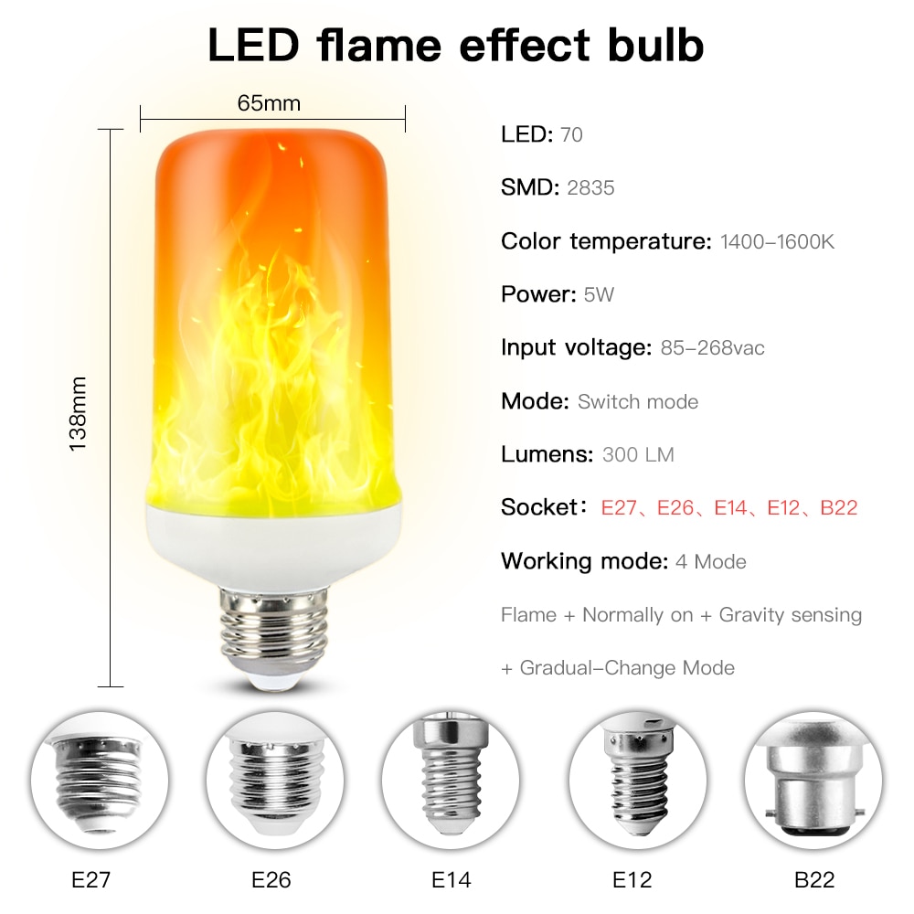 Flame Light Decorative LED Bulb