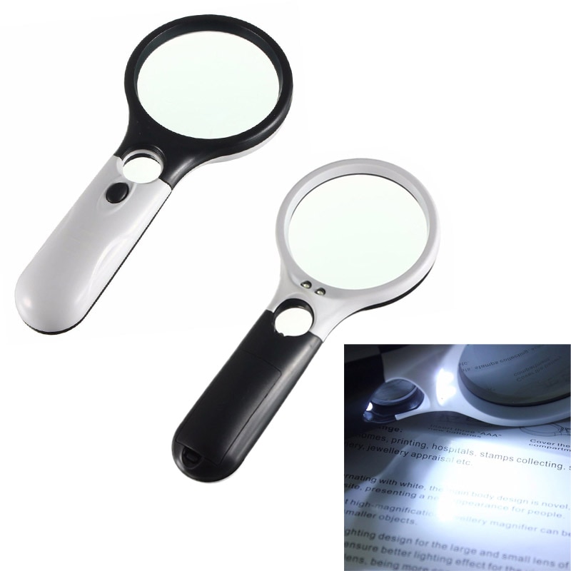 Lighted Magnifying Glass LED Dual Lens