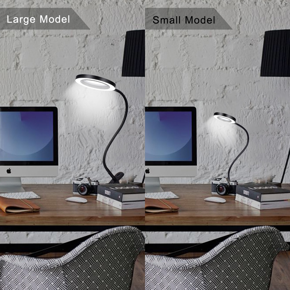 Magnifier with Light Flexible Lamp