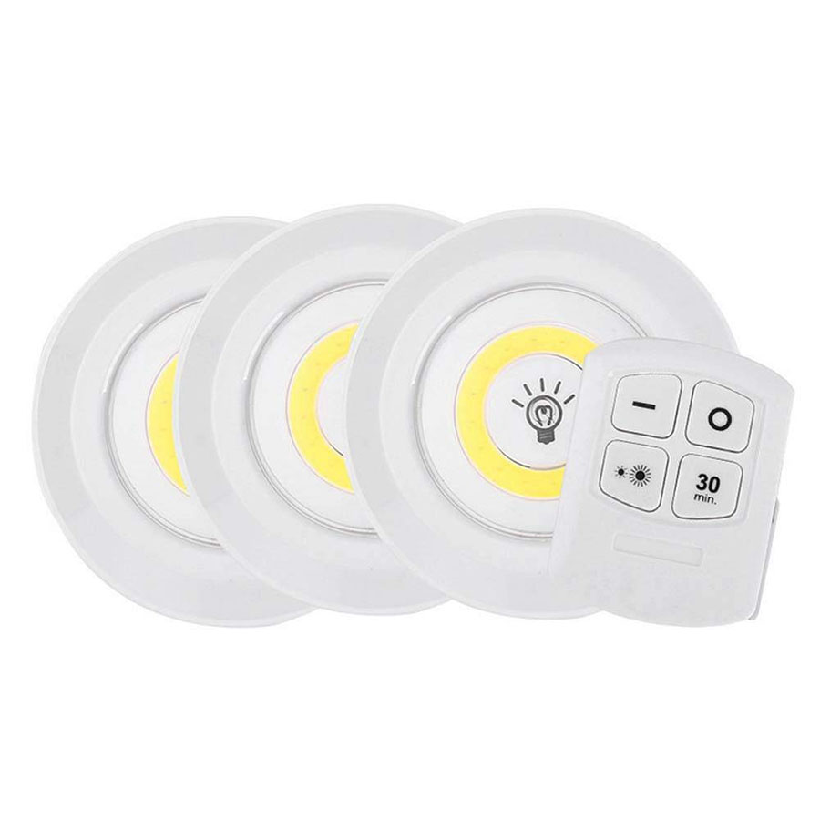 LED Puck Lights with Remote Control