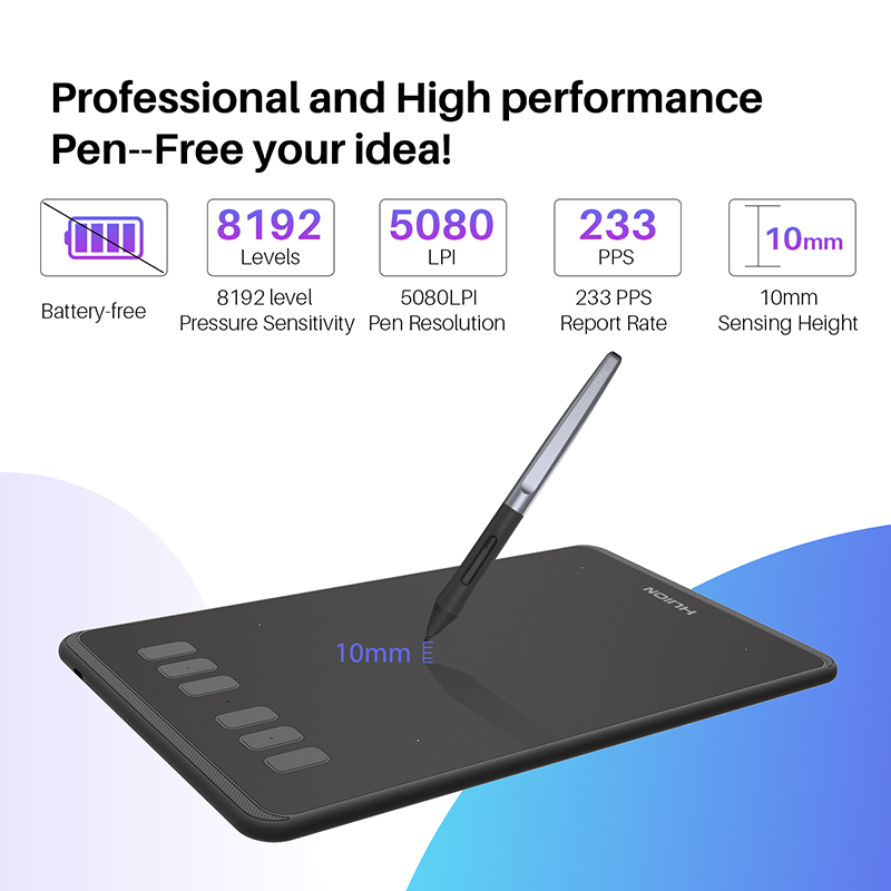 Digital Drawing Tablet with Pen