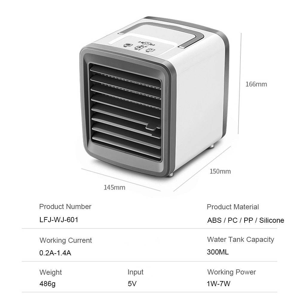 Mini AC Cooler Portable Cooling Fan