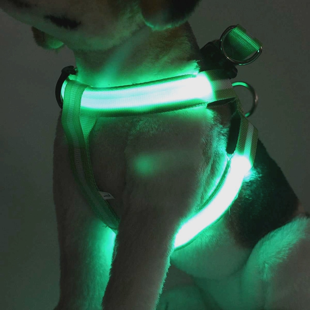 Light Up Dog Harness Rechargeable Light