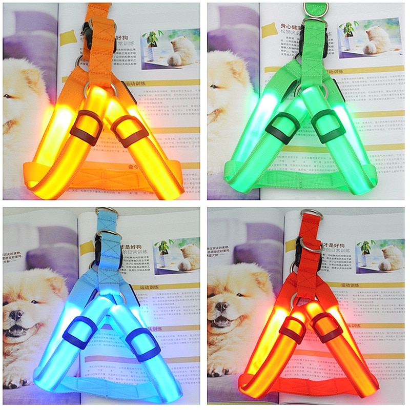 Light Up Dog Harness Rechargeable Light